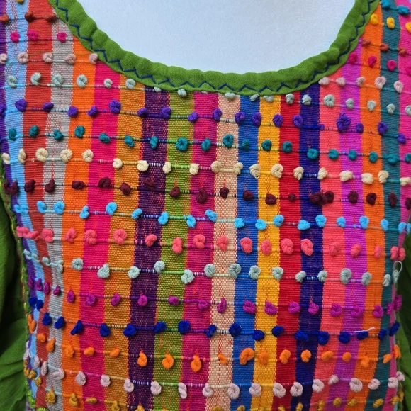 Handmade Pom Ruffle Blouse - Picture 3 of 10